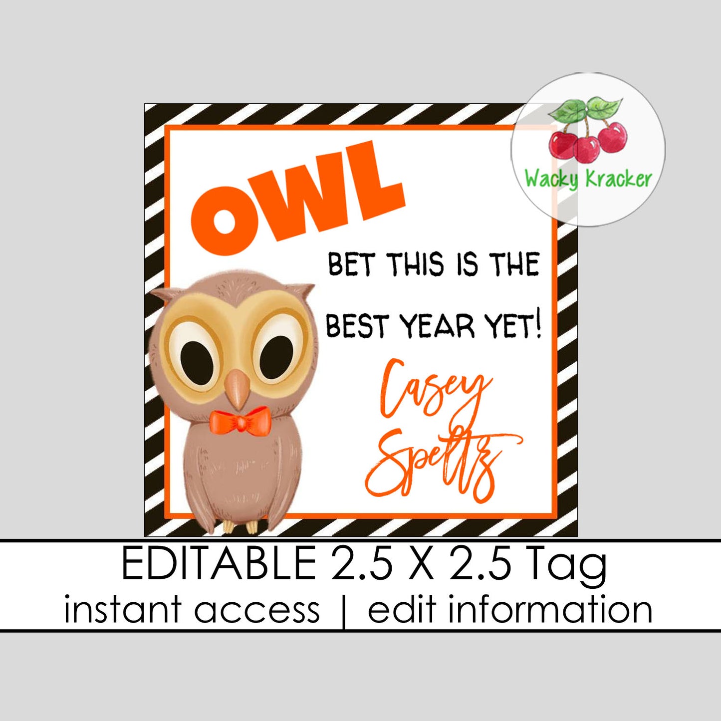 Owl Gift Tag