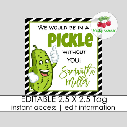 Pickle Gift Tag