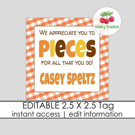 Pieces Gift Tag