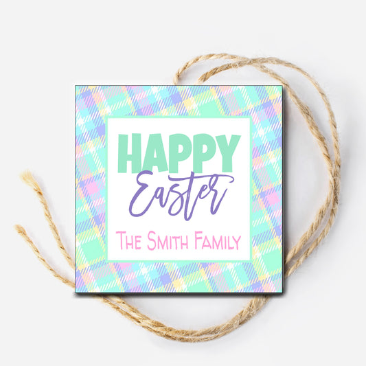 Plaid Gift Tag