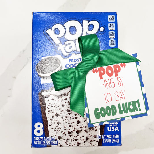 Popping By to say Good Luck Instant Download Tag