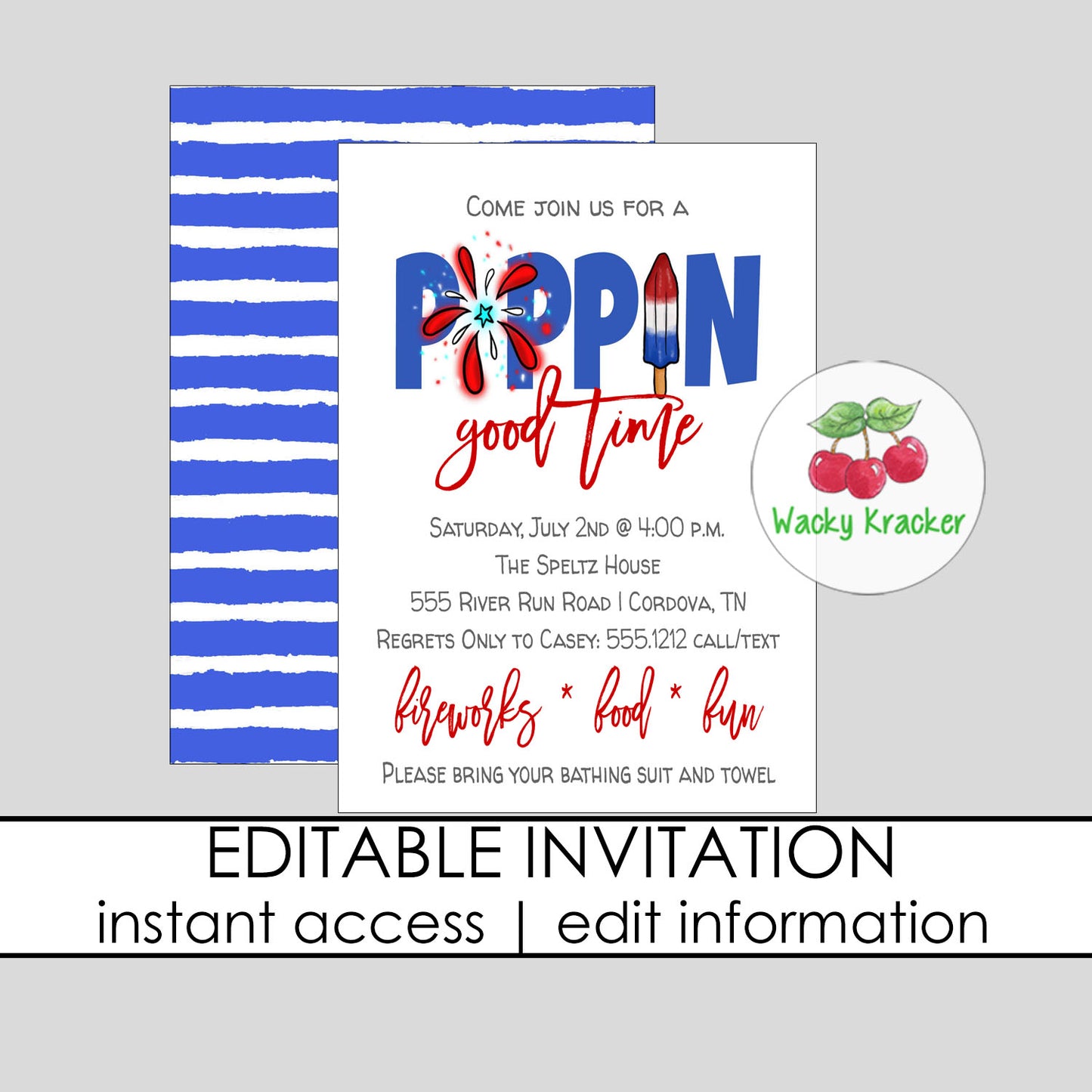 Poppin Invitation