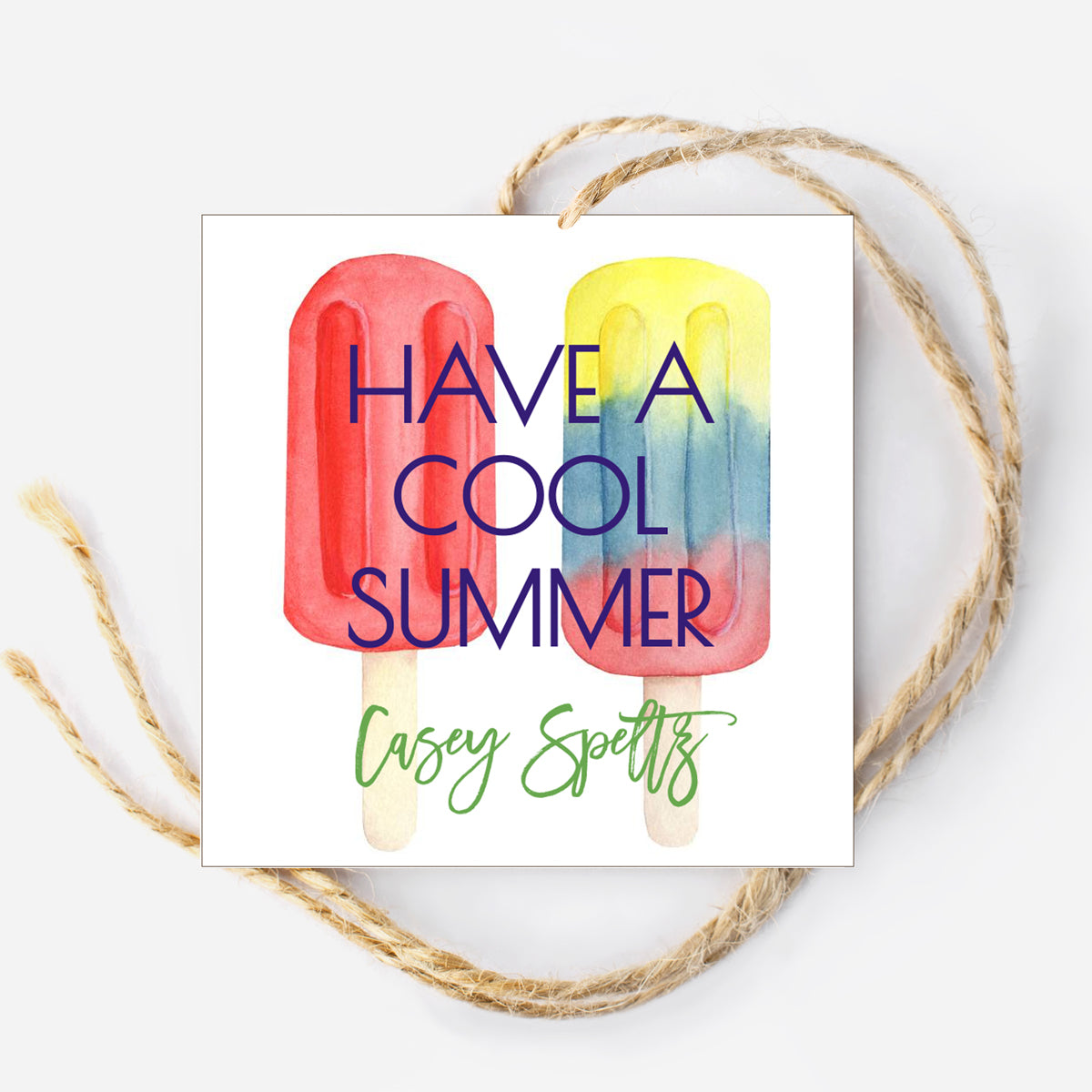 Cool Summer Gift Tag