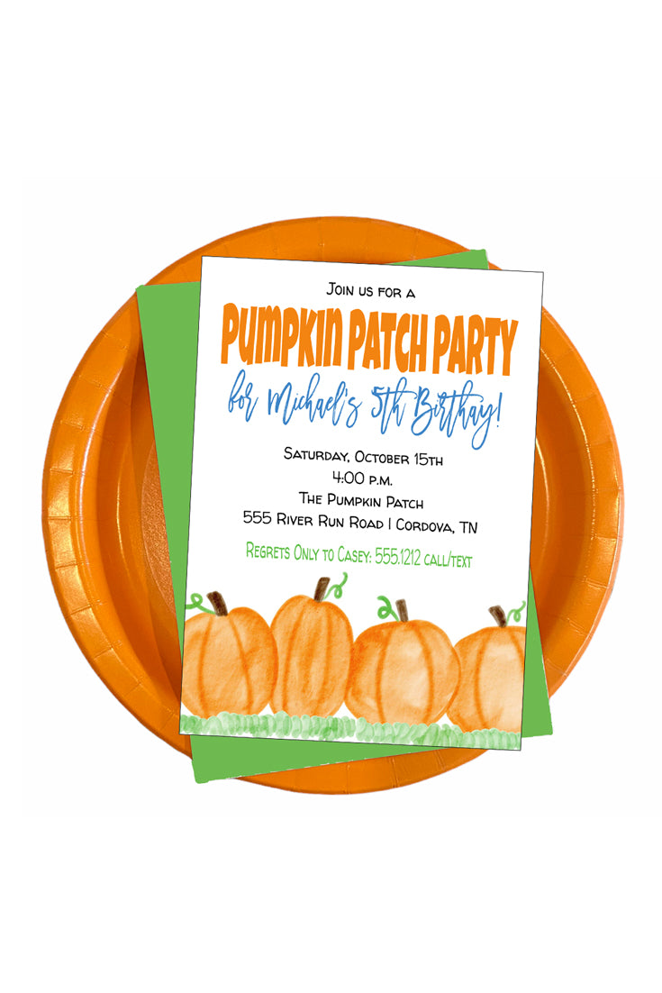 Pumpkin Patch Invitation