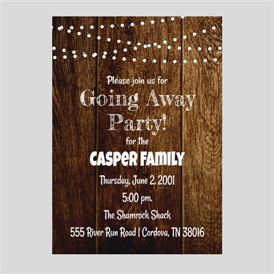 Rustic Invitation