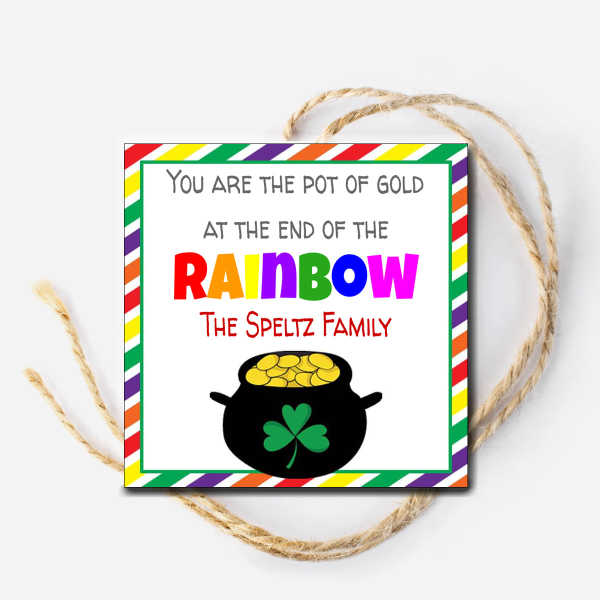 Pot of Gold Gift Tag