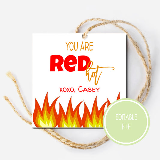 Red Hot Valentine Tag