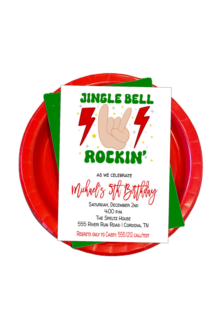 Jingle Bell Rock Invitation