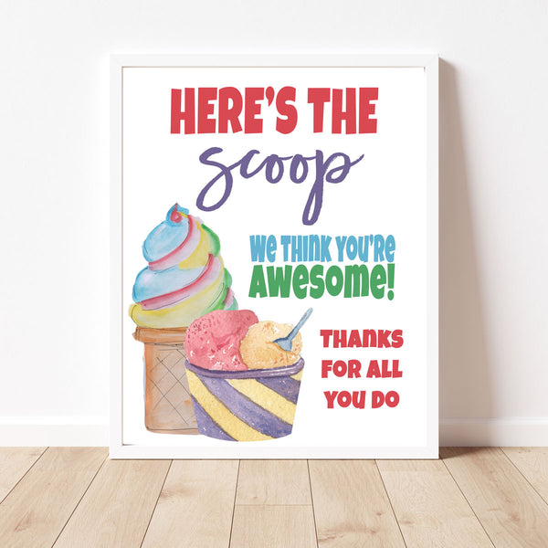 Ice Cream Appreciation Sign