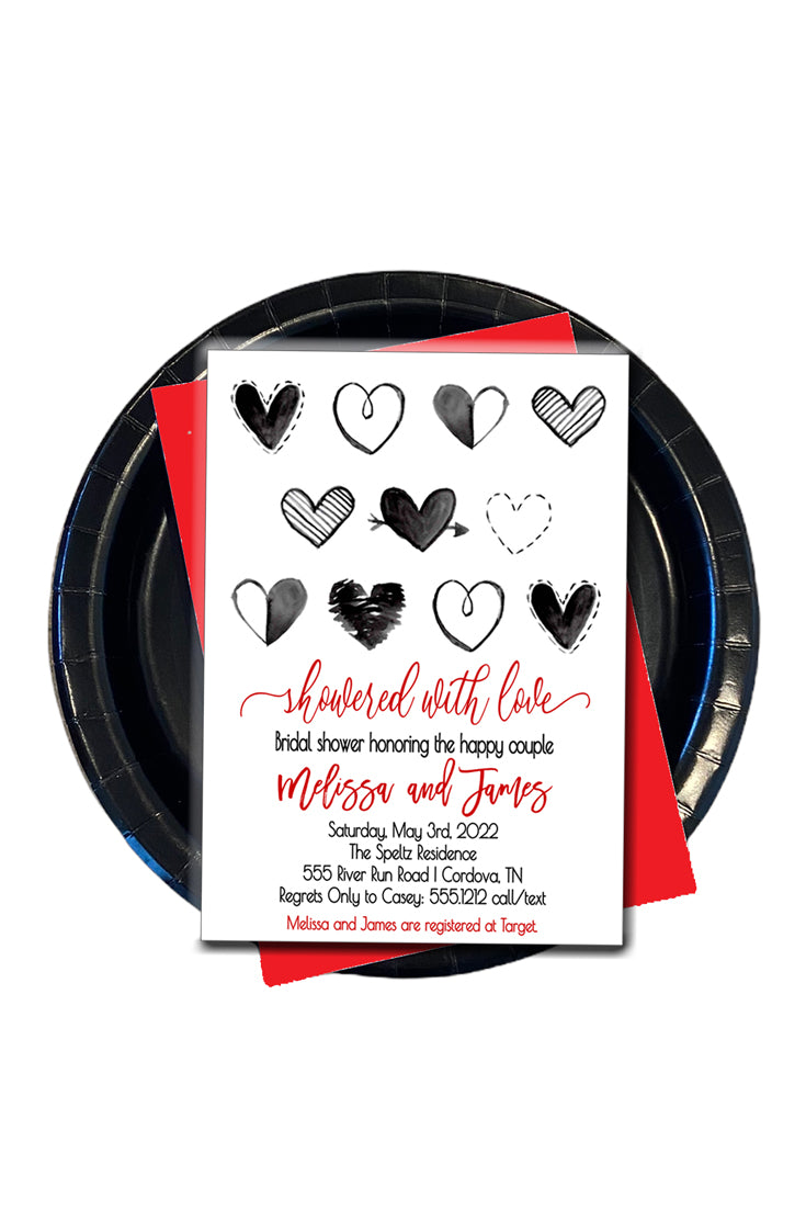 Showered with Love Bridal Invitation