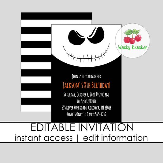 Skeleton Invitation