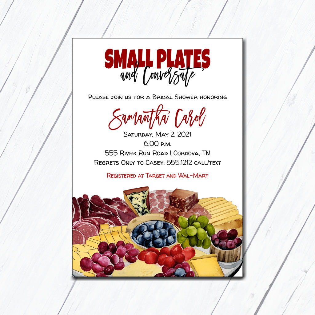 Charcuterie Bridal Shower Invitation