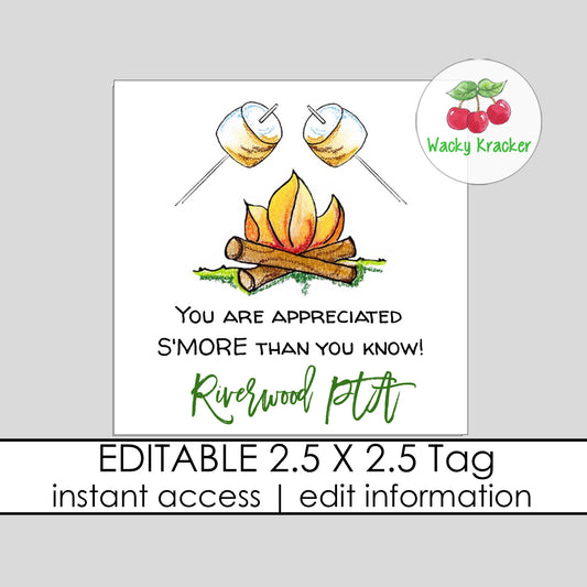 Smore Appreciation Gift Tag