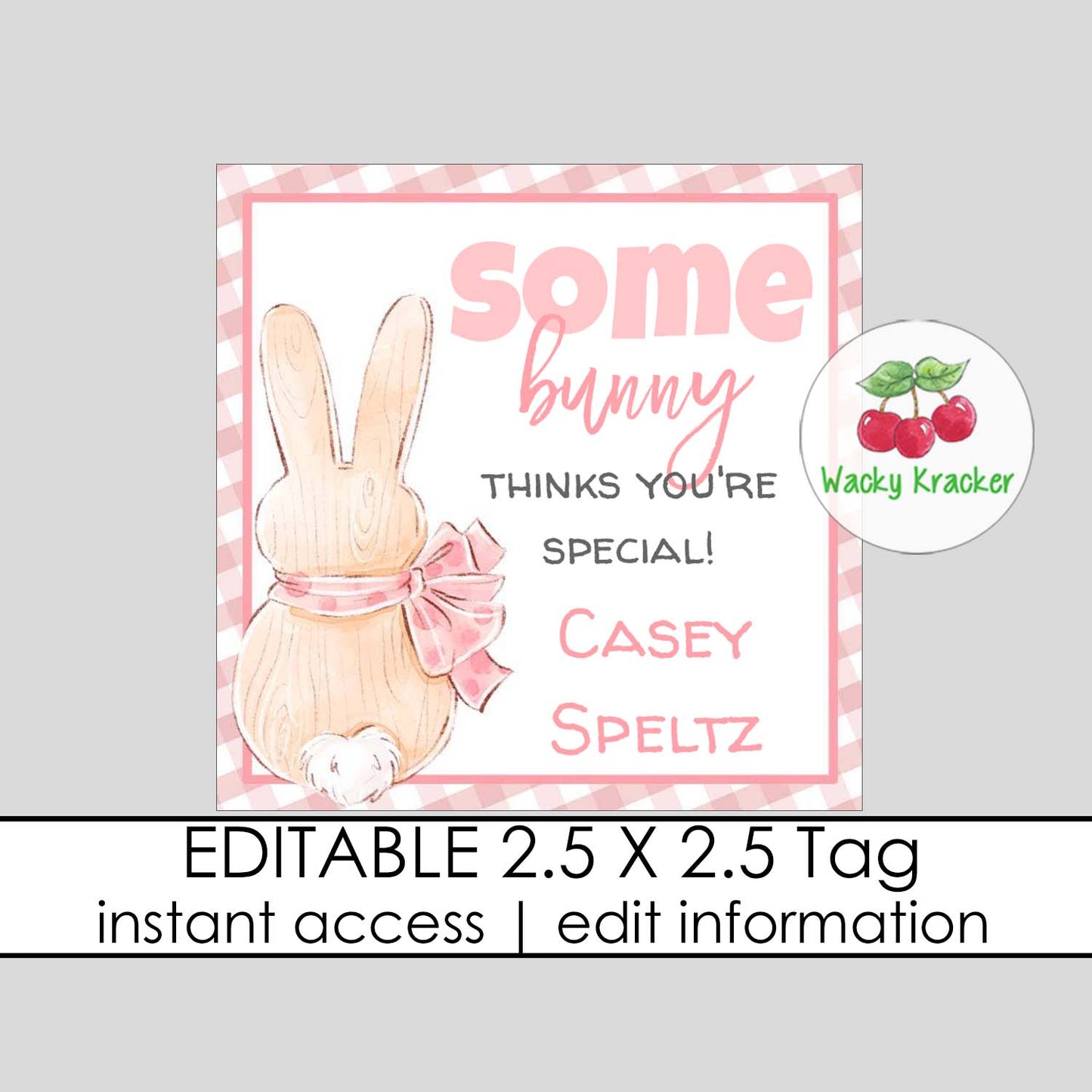 Some Bunny Gift Tag