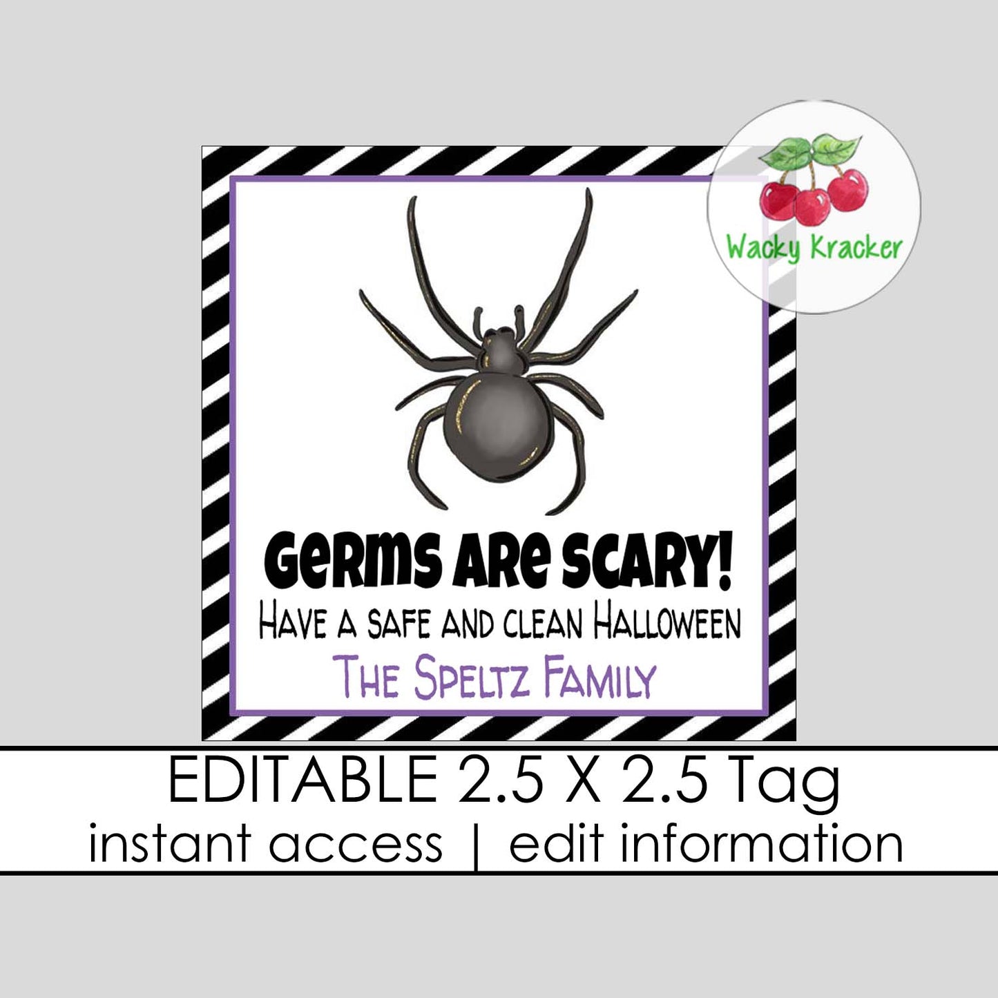 Spider Gift Tag