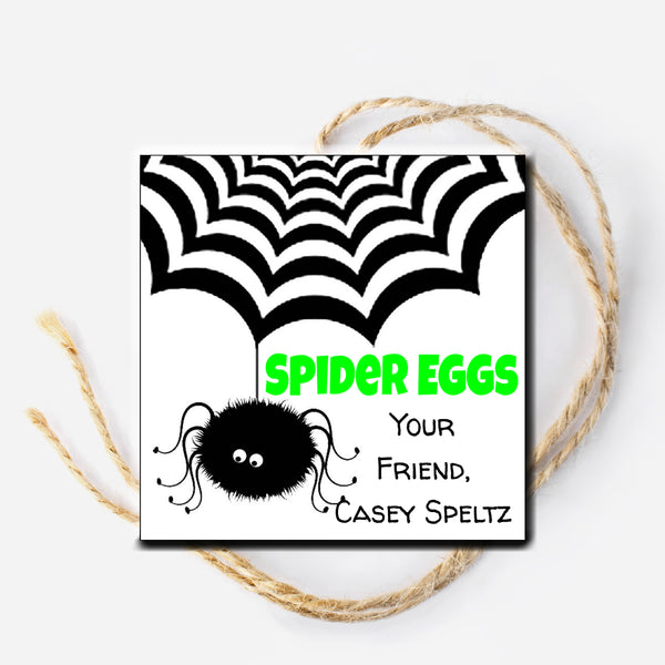 Spider Eggs Gift Tag