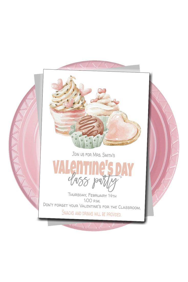 Dessert Valentine Invitation