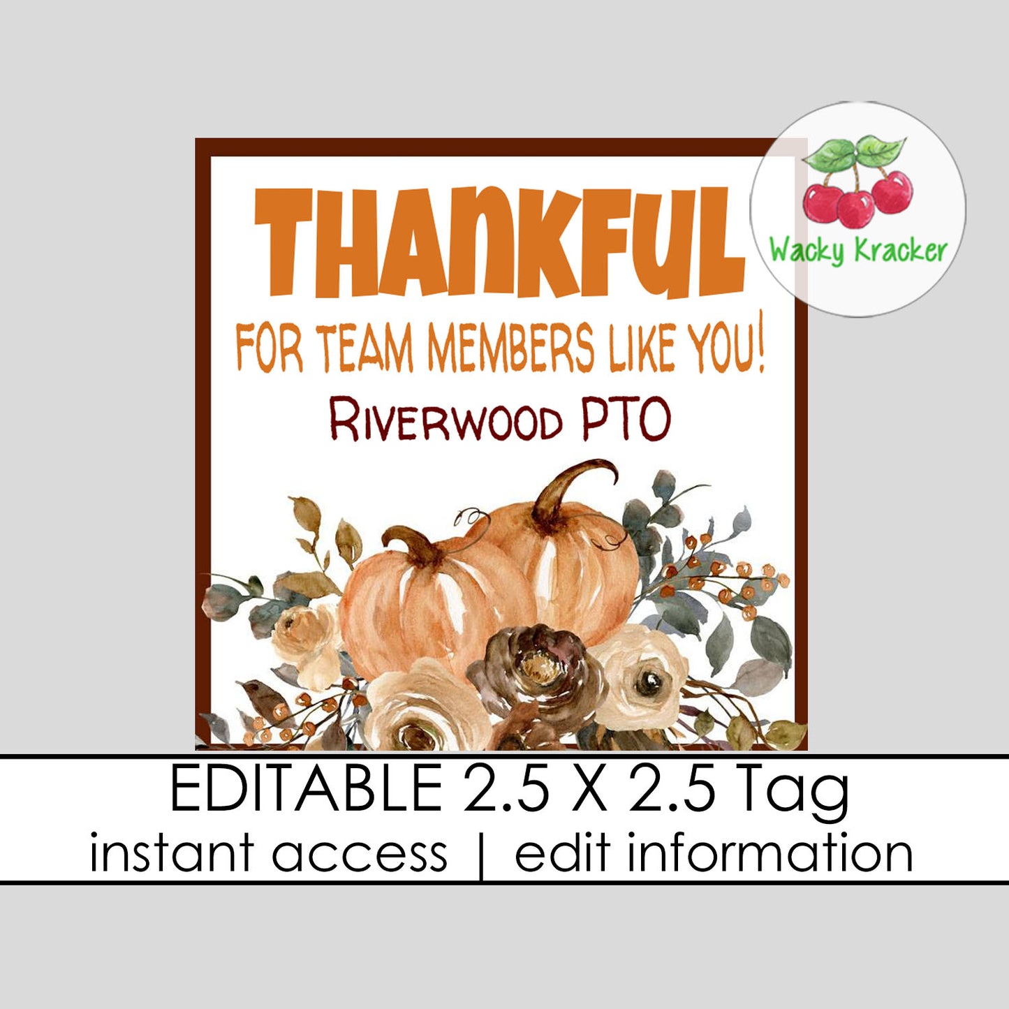 Team Member Gift Tag