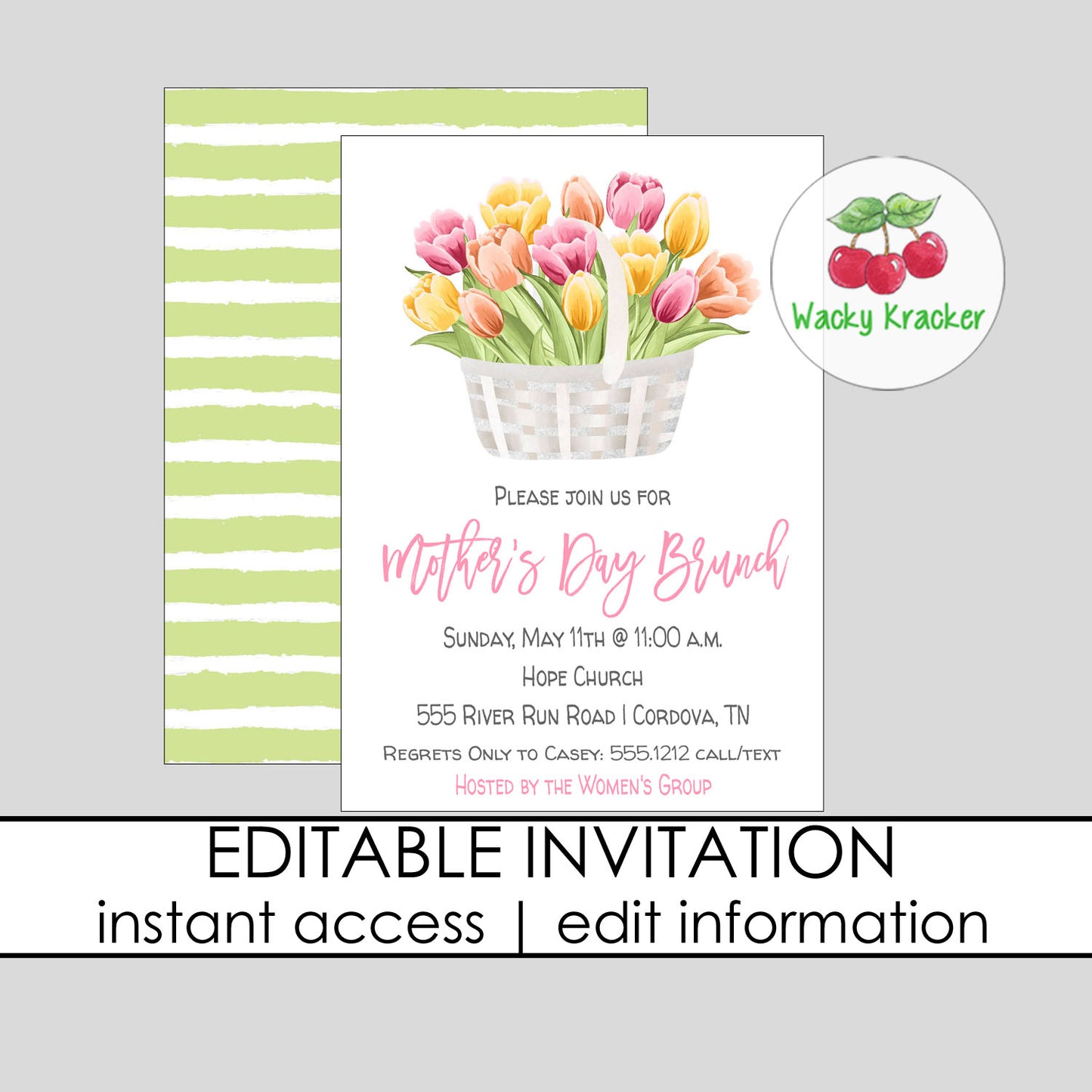 Tulip Mother's Day Invitation