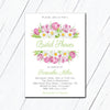 Tulips and Daffodils Bridal Shower Invitation