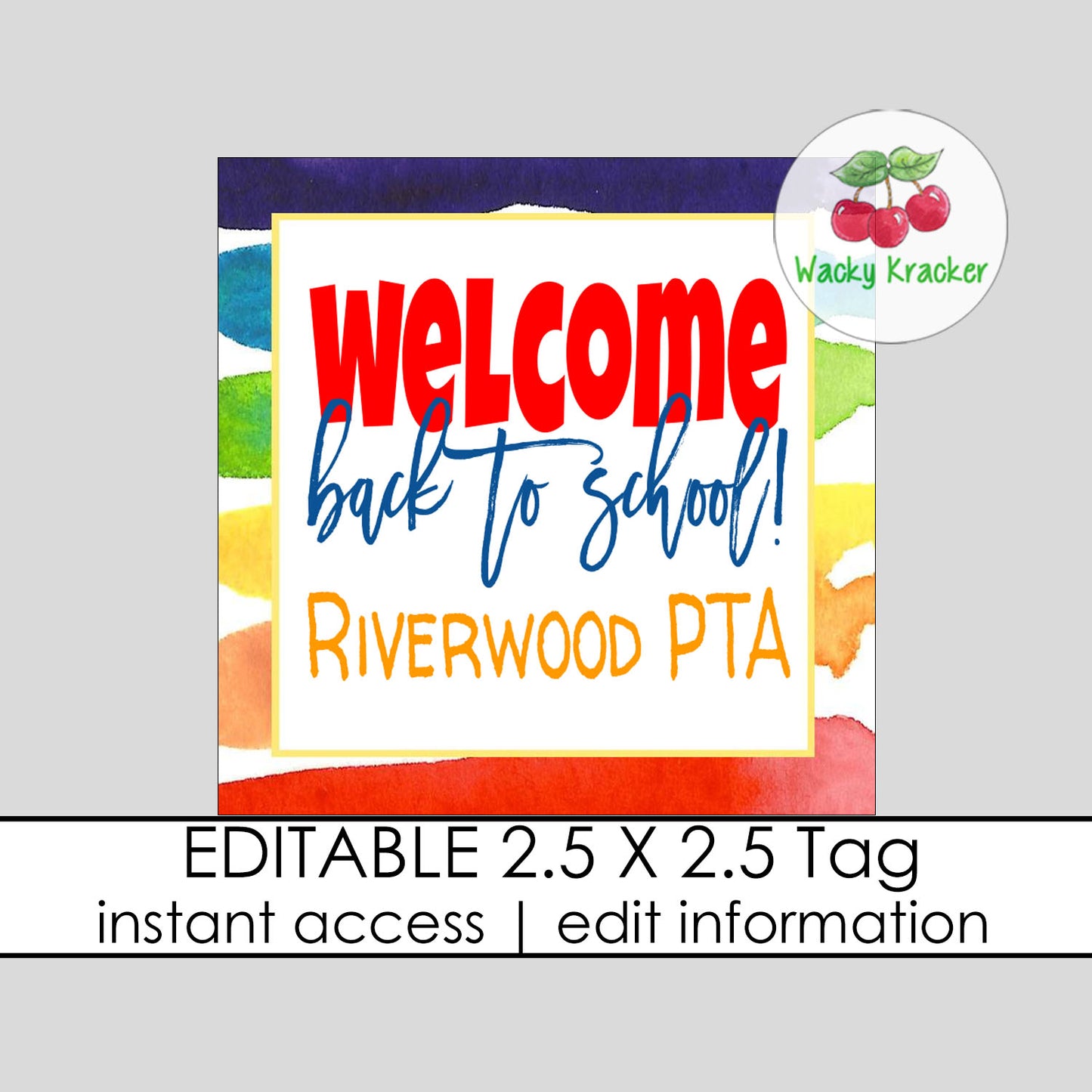 Welcome Back Gift Tag