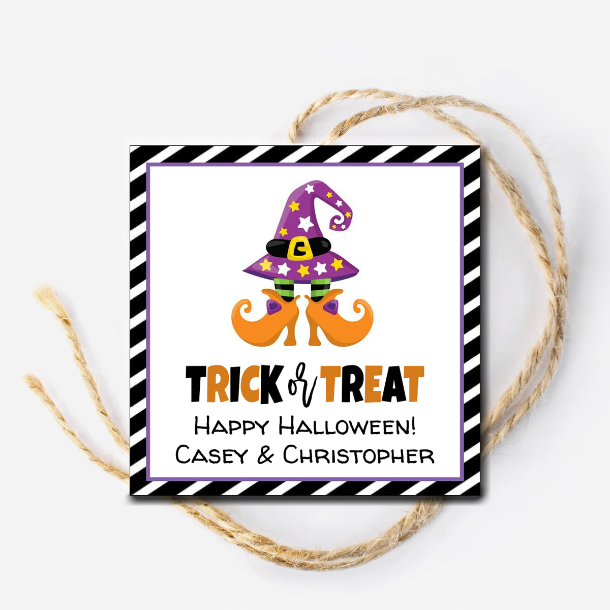 Witch Feet Gift Tag
