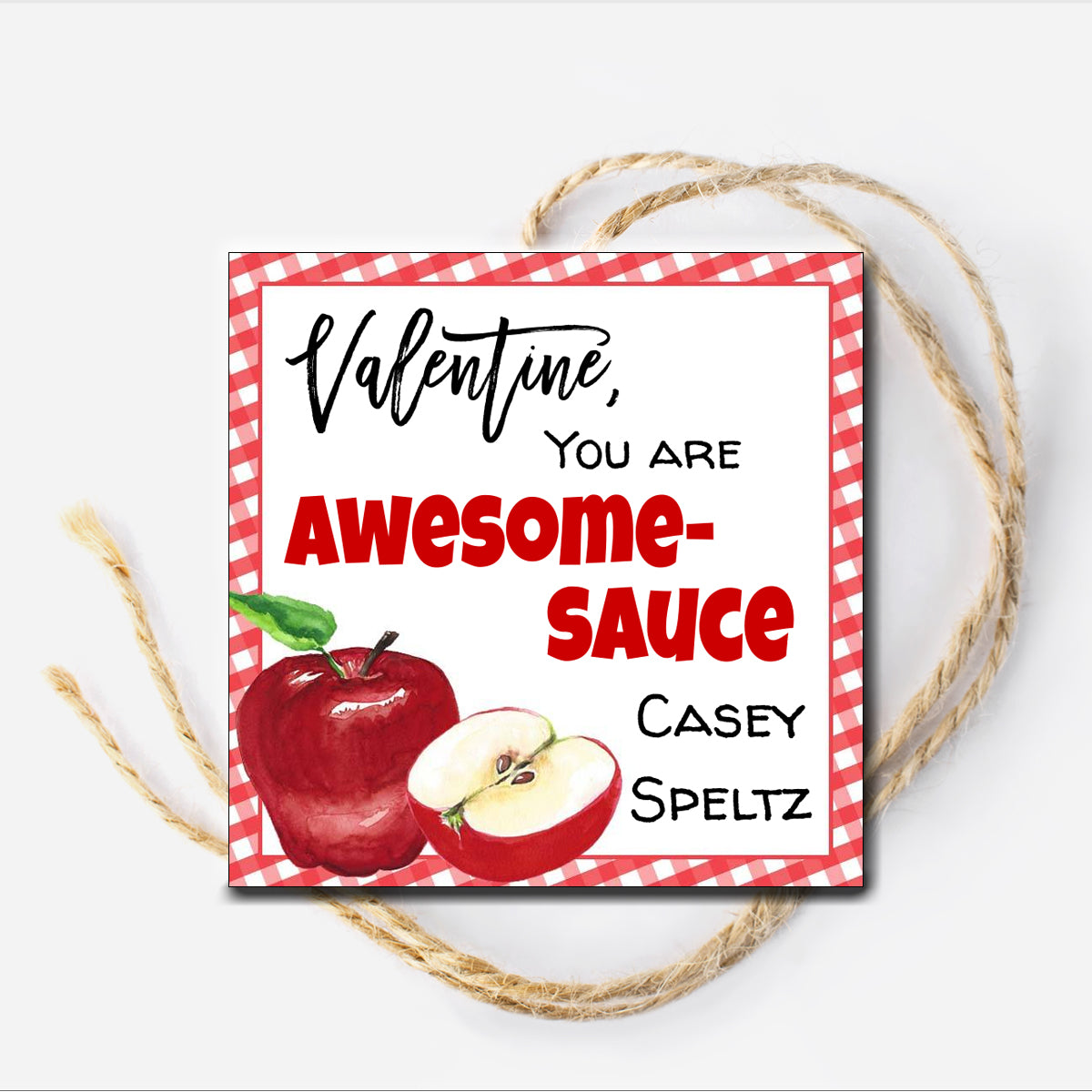 Awesome Sauce Valentine Tag 