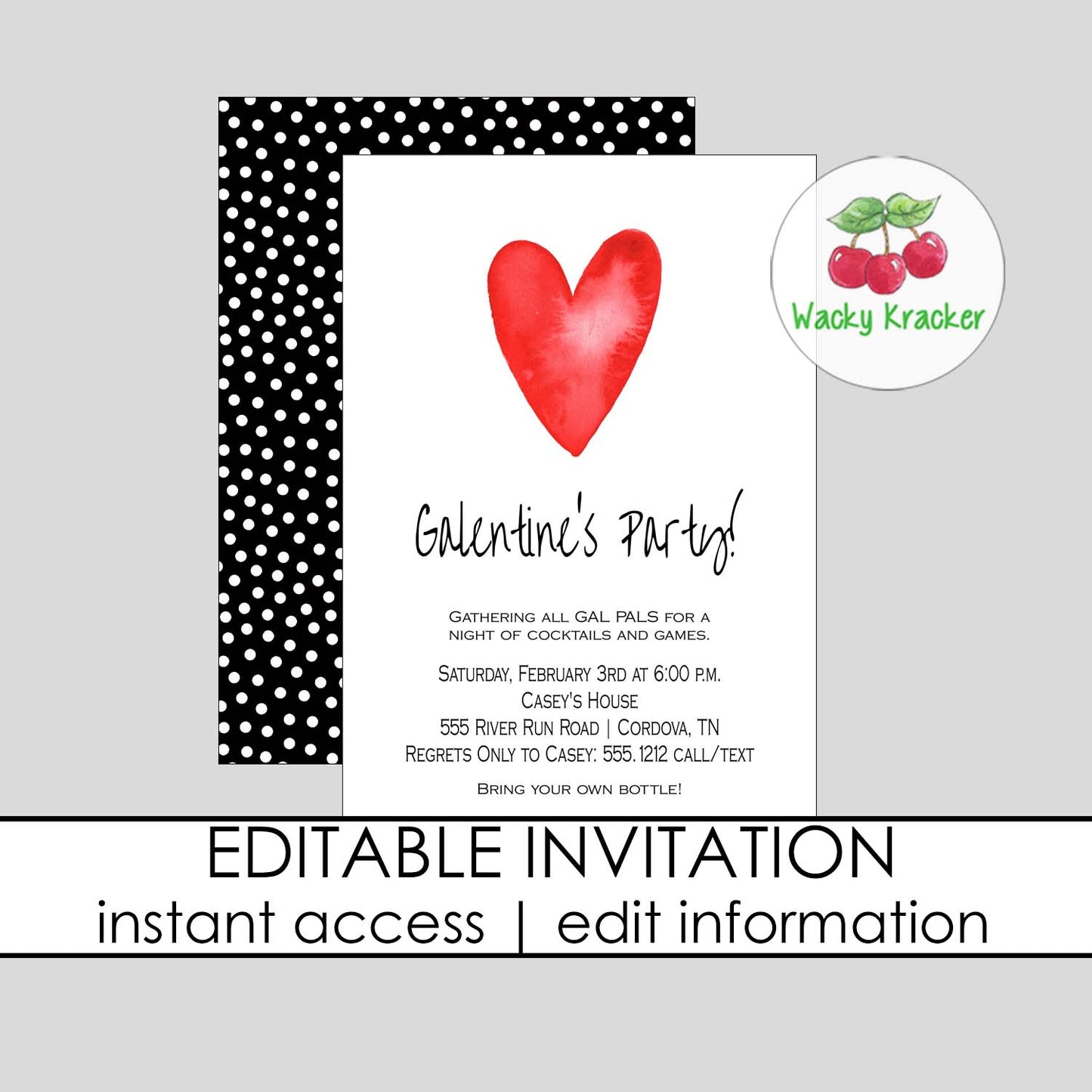 Galentine's Party Invitation