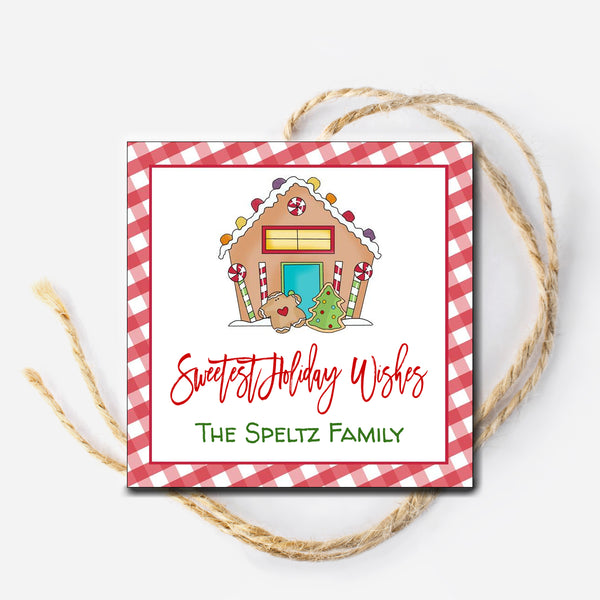 Gingerbread House Gift Tag