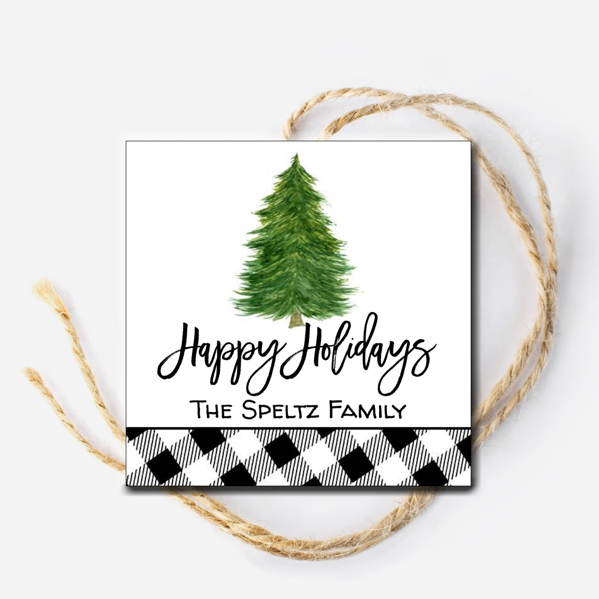 Pine Tree Gift Tag