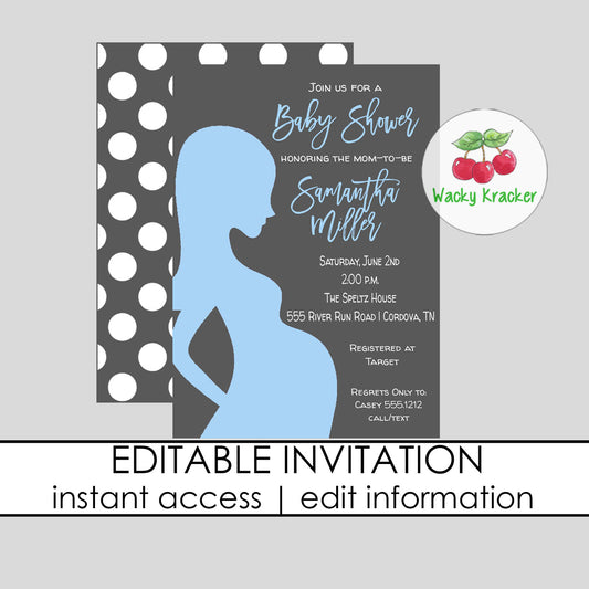 Baby Boy Shower Invitation