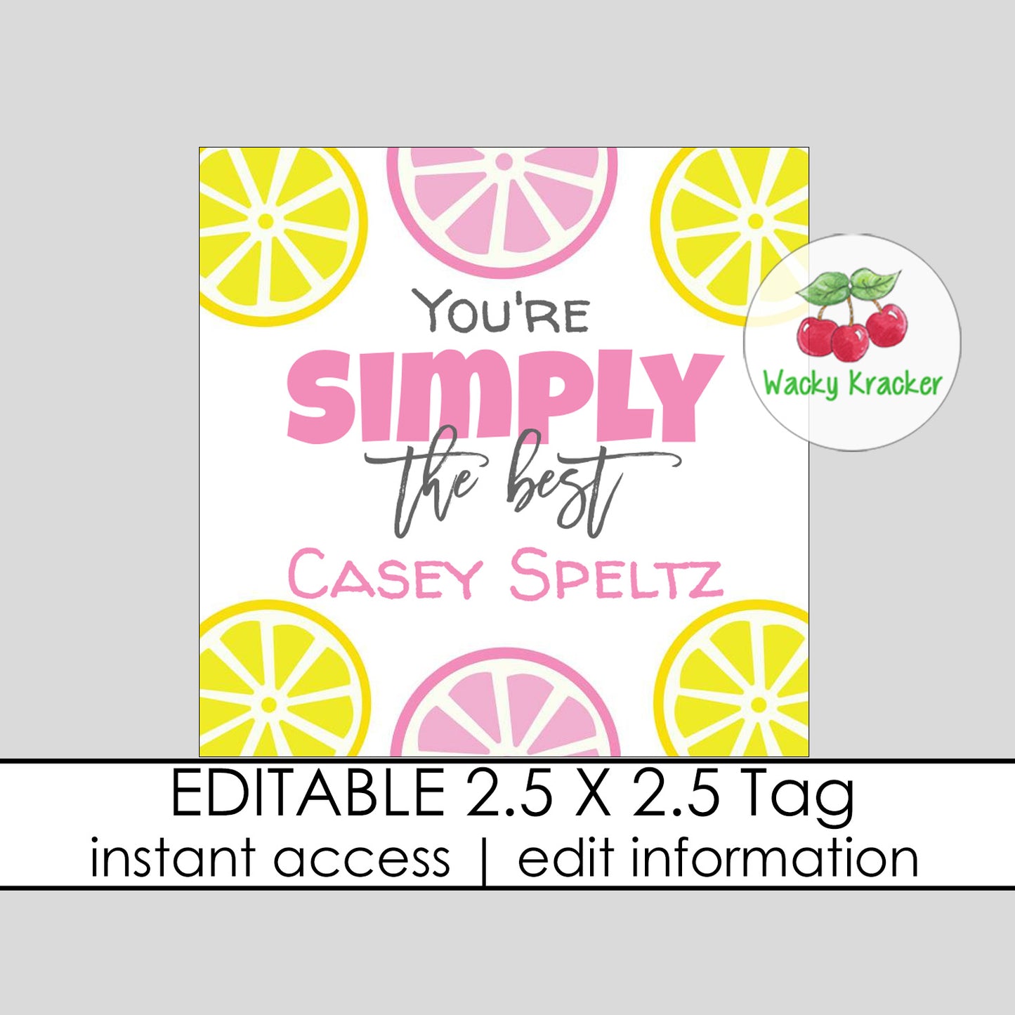 Simply the Best Gift Tag
