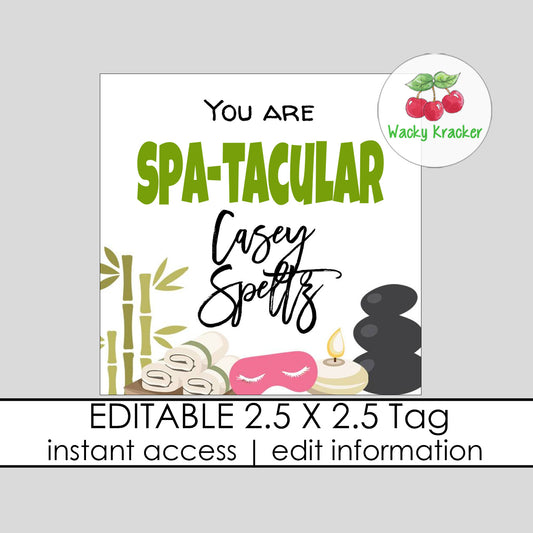 Spa Gift Tag